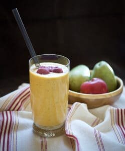 smoothie, raspberries, fruit